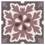 Stickers carreaux de ciment 15 x 15 cm - par 6 - Marron