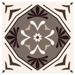 Stickers carreaux de ciment 15 x 15 cm - par 6