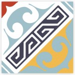 Stickers carreaux de ciment 15 x 15 cm - par 6