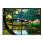 Sticker mural Trompe lil Jardin japonais 50 x 70 cm