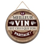 Plaque Dcorative - Le Meilleur Vin  30 cm