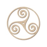 D�coration murale Triskel en bois 40 cm