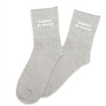 Paire de Chaussettes Pailletes Copine de Cur - Gris