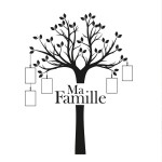 Sticker Dcoration Murale - Arbre Ma Famille