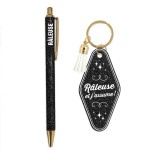 Set cadeau R�leuse et j'assume ! stylo et porte-cl�s