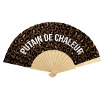 �ventail l�opard fantaisie marron