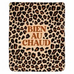 Plaid l�opard Bien au chaud 150 � 125 cm