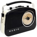 Enceinte vintage Noire rtro 60's fonction bluetooth