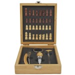 Coffret vin et jeu dchecs bambou