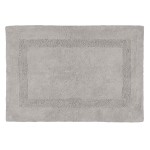 Tapis de bain en coton ultra moelleux  Gris taupe  50 x 80 cm