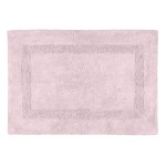 Tapis de bain en coton ultra moelleux  Rose poudre  50 x 80 cm