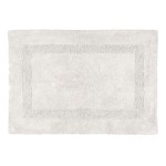 Tapis de bain en coton ultra moelleux cru 50 x 80 cm