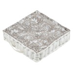 Coussin de sol Bibury en coton - Beige et blanc