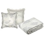 Boutis Gally Naturel avec 2 taies assorties 240  220 cm