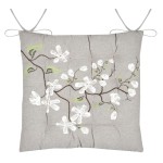 Galette de chaise Printemps 38 x 38 cm