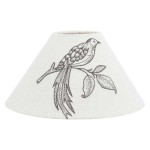 Abat-jour Clarine Oiseau Brod 25 cm