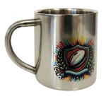 🏉 Tasse Ballon de Rugby  Inox Double Paroi  200 ml