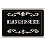 Plaque de porte en mtal Blanchisserie  CBKration
