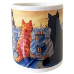 Pot  crayons en cramique  Chats de Paris