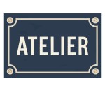 Plaque de Porte en Mtal  Atelier - Style plaque de rue