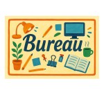 Plaque de Porte en Mtal  Bureau