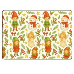 Planche  dcouper lutins et bonhommes de neige 28,5  20 cm