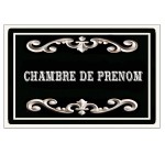 Plaque de Porte en Mtal  Chambre Personnalise