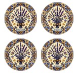 Set de 4 dessous de verres Lavande   9,5 cm