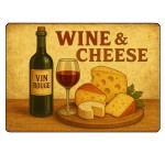 Planche  dcouper Vin et Fromage
