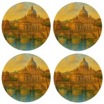 Set de 4 dessous de verres Rome  Basilique Saint-Pierre