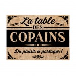 Set de table La Table des Copains en toile de jute