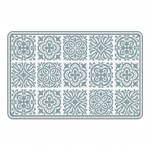 Set de table - Carreaux de Ciment Blanc et Bleu