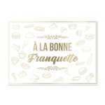Set de table A la bonne franquette - Inscription dore