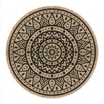 Set de table rond en toile de jute - Mandala