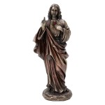 Statue Sacr�-C�ur de J�sus en bronze coul� � froid 20,5 cm