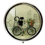 Pilulier Kiub Chat  Paris - Le chat sur le vlo