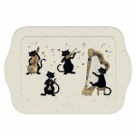 Mini Plateau en mlamine  Chats Musiciens