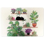 Set de table Chat entour de plantes  Collection Bug Art