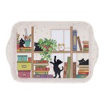 Mini plateau en mlamine  Chatons dans la bibliothque
