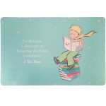 Set de table Vert Le Petit Prince  Assis sur une Pile de Livres