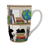 Tasse XL en Porcelaine  Chaton Bibliothque  490 ml