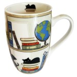 Tasse XL en Porcelaine  Chaton Bibliothque  490 ml
