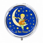 Bo�te pilulier Le Petit Prince lune et renard 5 cm