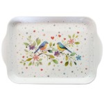 Mini plateau en mlamine  Couple d'Oiseaux Colors