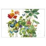 Set de table plantes et papillons