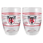 Set de 2 verres  eau Stade Toulousain  300 ml