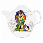 Repose-sachet de th� lion en m�lamine