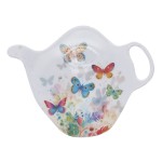 Repose-sachet de th� papillons en m�lamine