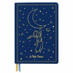 Carnet A5 Le Petit Prince bleu et dor� 160 pages