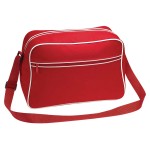 Sac bandouli�re r�tro rouge Bag Base